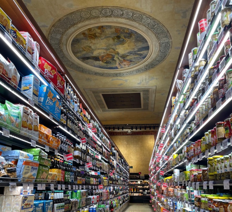 supermarket interior